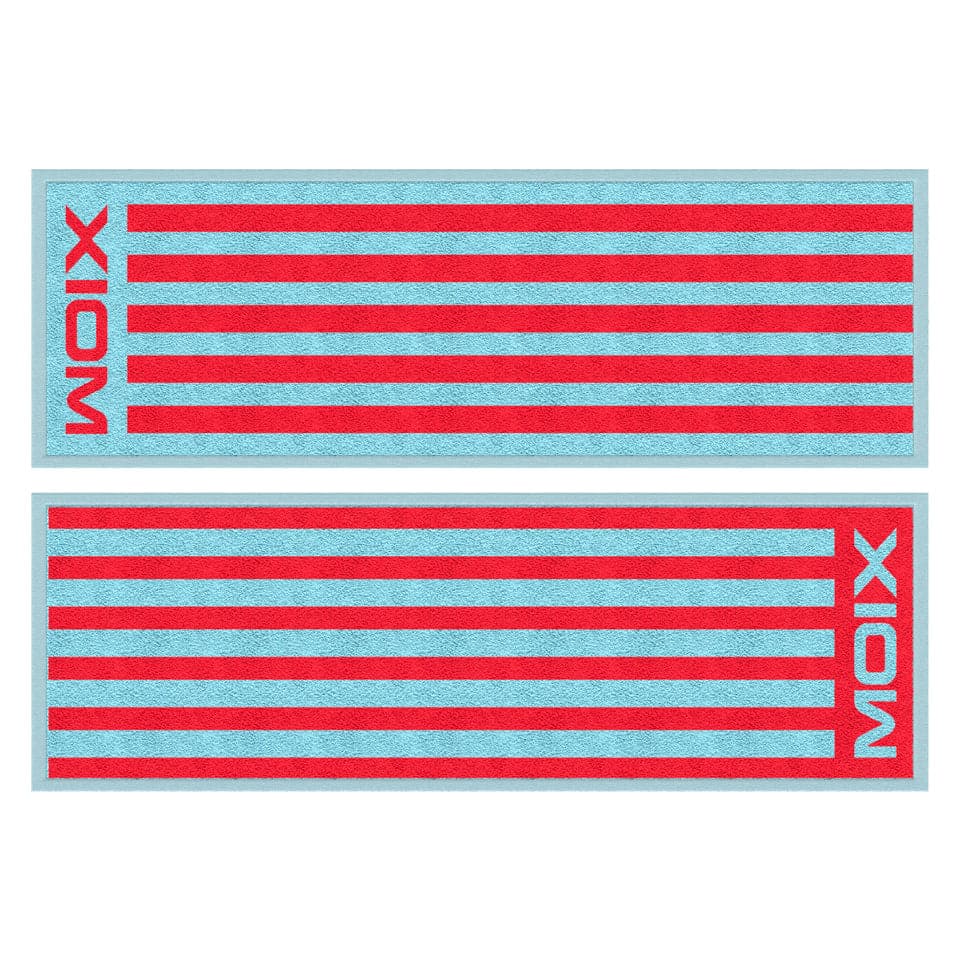 XIOM TOALLA STRIPE LONG L.BLUE/ORANGE